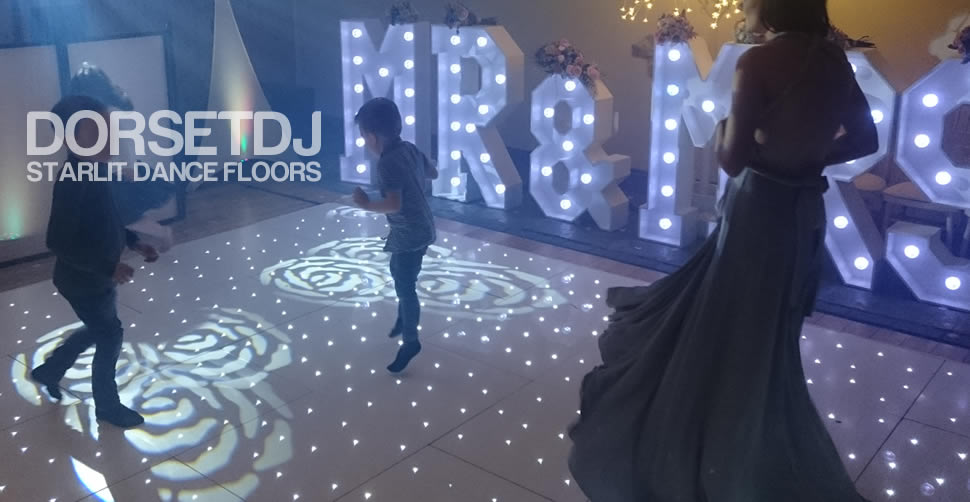 dance floor led white mr and mrs