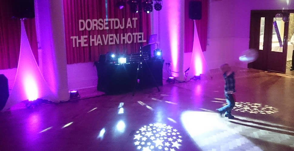 Haven Hotel Poole, DJ, Dance Floor, Disco, Wedding